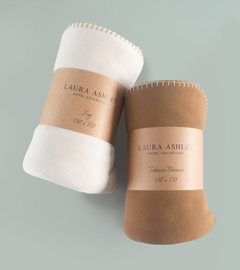 Laura Ashley Polar Fleece Throw Bedspread